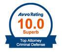 Avvo Superb 10 rated Attorney